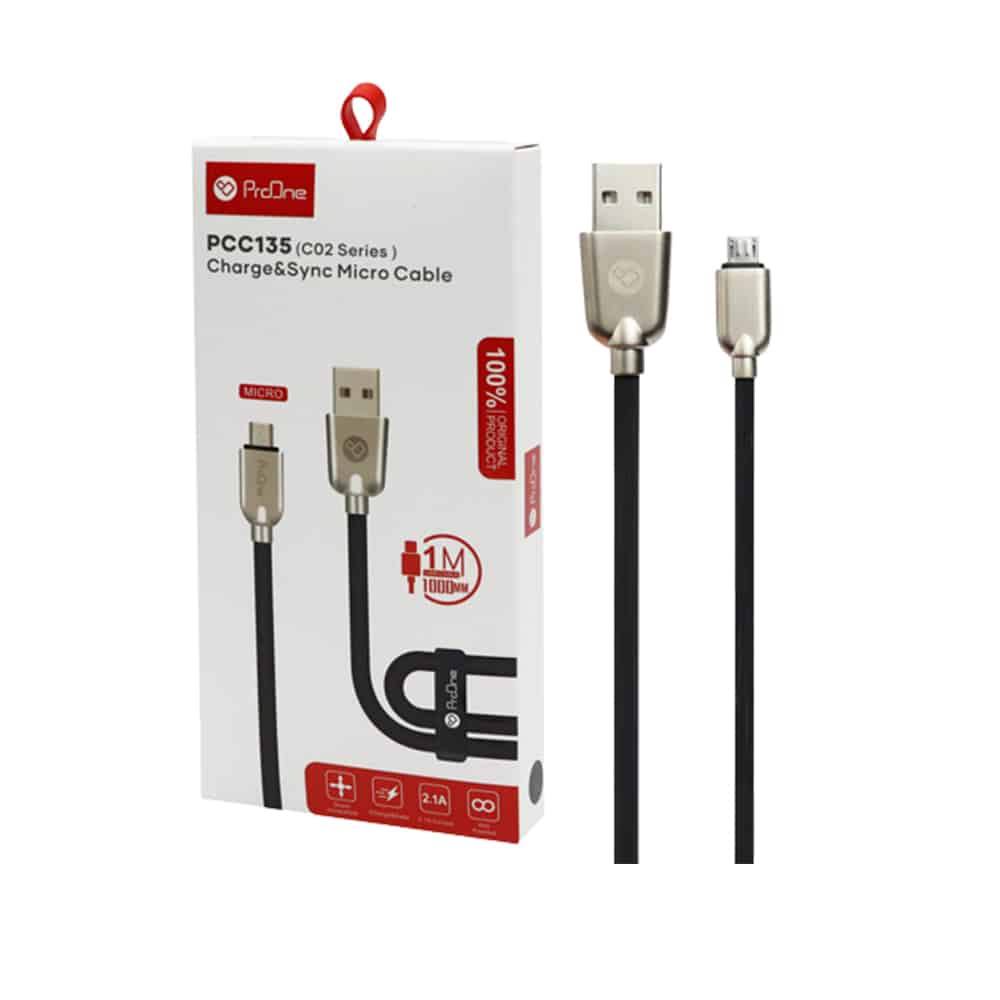 کابل تبدیل USB به microUSB پرووان مدل PCC135 طول 1 متر - 