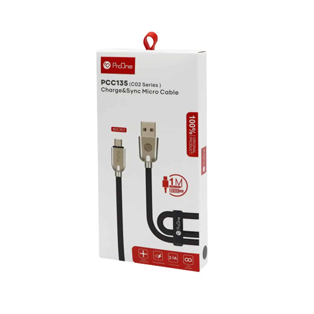 کابل تبدیل USB به microUSB پرووان مدل PCC135 طول 1 متر - 