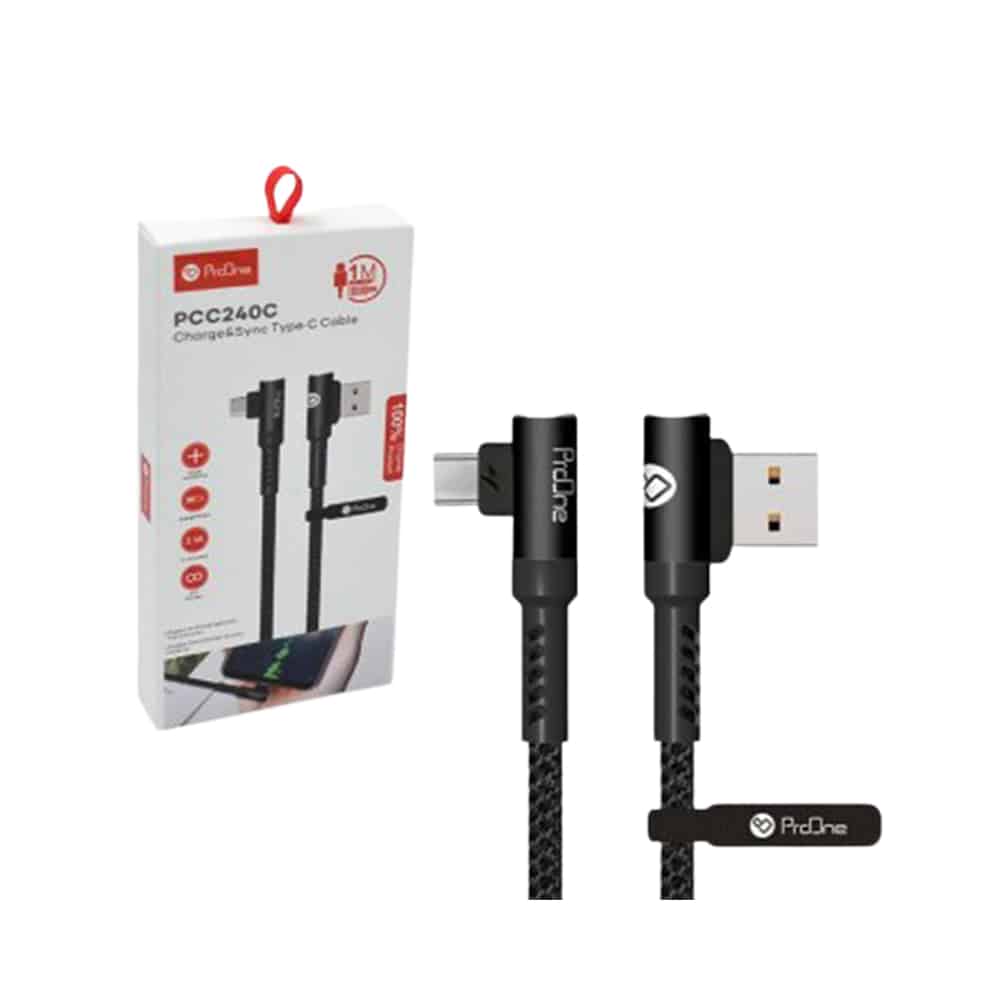 کابل تبدیل USB به USB-C پرووان مدل PCC240 طول 1 متر - 