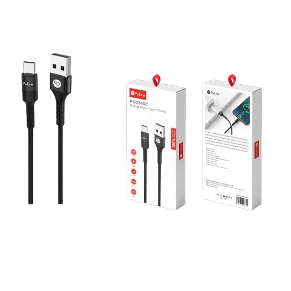 کابل تبدیل USB به USB-C پرووان مدل PCC345C - 