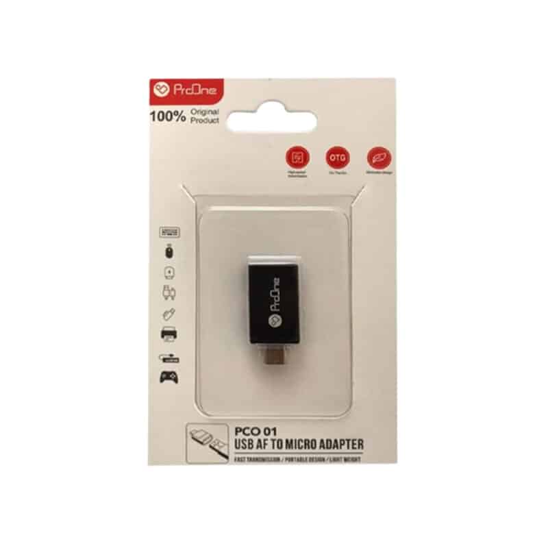 مبدل USB به microUSB پرووان مدل PCO01 - 