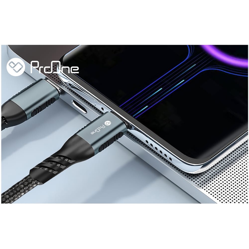 کابل تبدیل USB-C پرووان مدل PCC117 50W PD طول 1متر - 