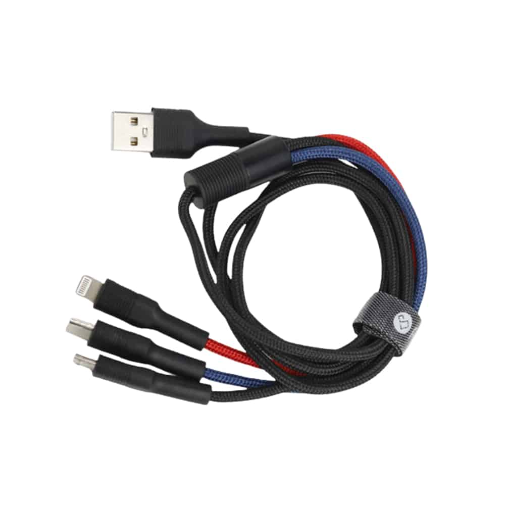 کابل تبدیل USB به USB-C / microUSB / لایتنینگ پرووان مدل PCC280 طول 1 متر - 