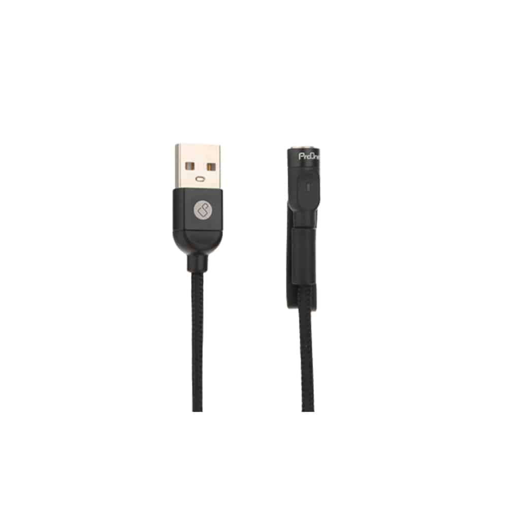 کابل تبدیل مغناطیسی USB به USB-C و لایتنینگ پرووان مدل PCC260 طول 1 متر - 