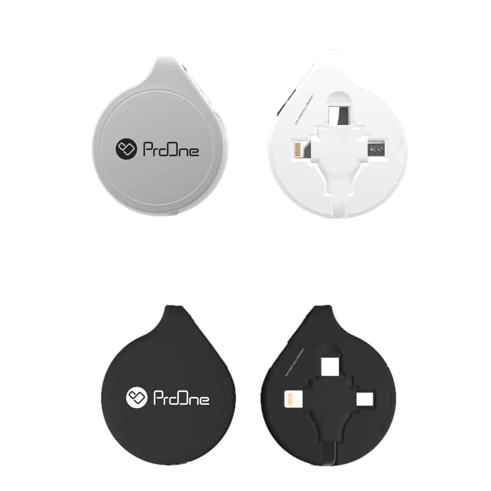 کابل تبدیل USB به USB-C / microUSB / لایتنینگ پرووان مدل PCC108R طول 1 متر - 