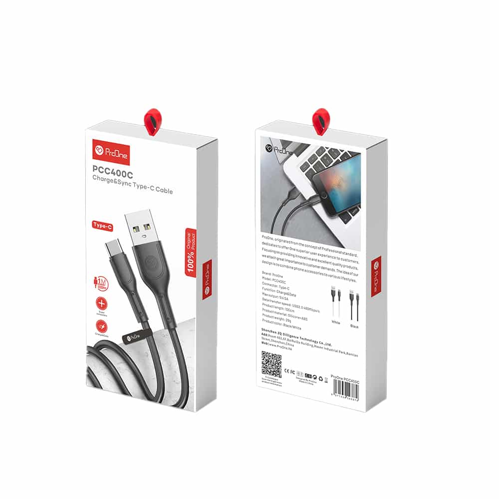 کابل شارژر و تبدیل Type-Cپرووان مدل PCC400C - 