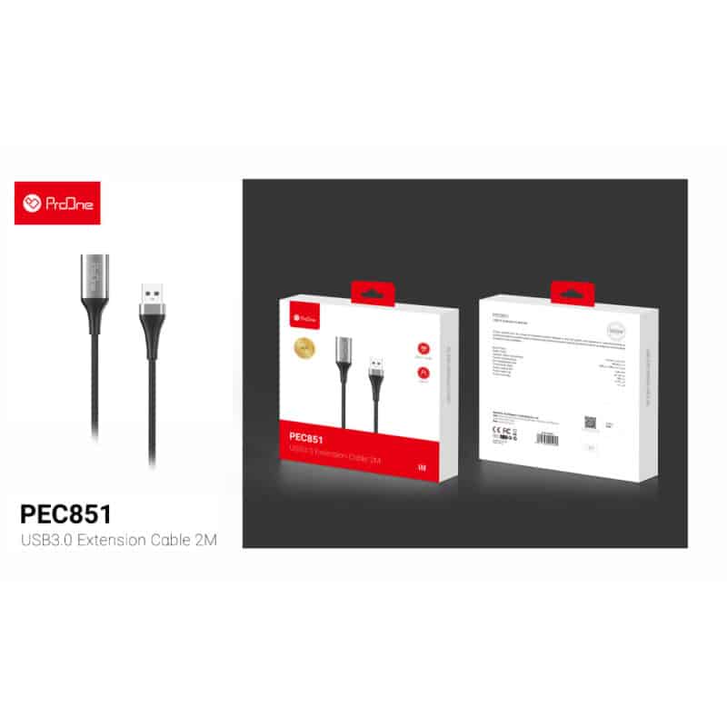 کابل افزایش طول USB 3.0 پرووان مدل PEC851 به طول 2 متر - 