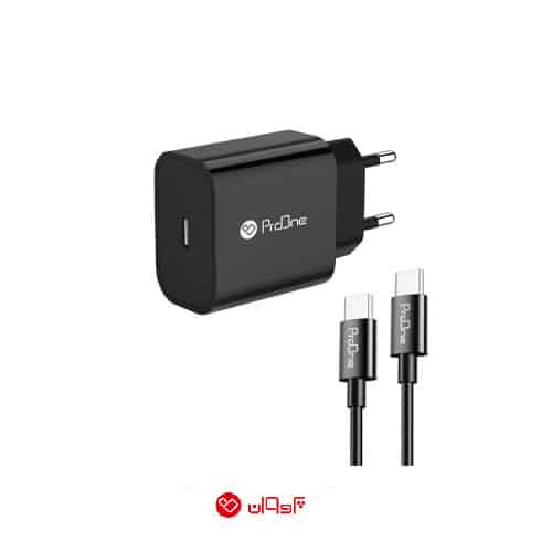 شارژر دیواری پرووان مدل PWC501 به همراه کابل USB-C - 