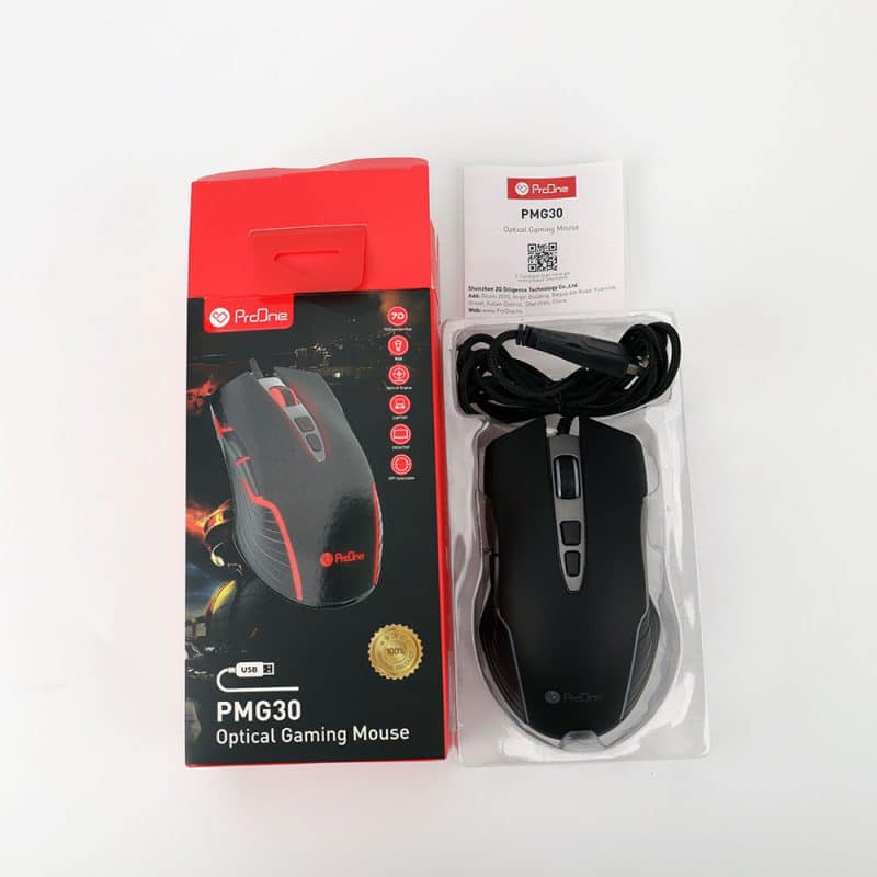 موس با سیم پرووان مدل PMG30 گیمینگ ا ProOne PMG30 Mouse - 