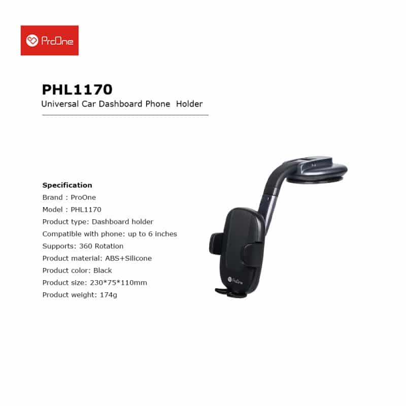 پایه نگهدارنده گوشی موبایل پرووان مدل PHL1170 ا ProOne PHL1170 Holder - 