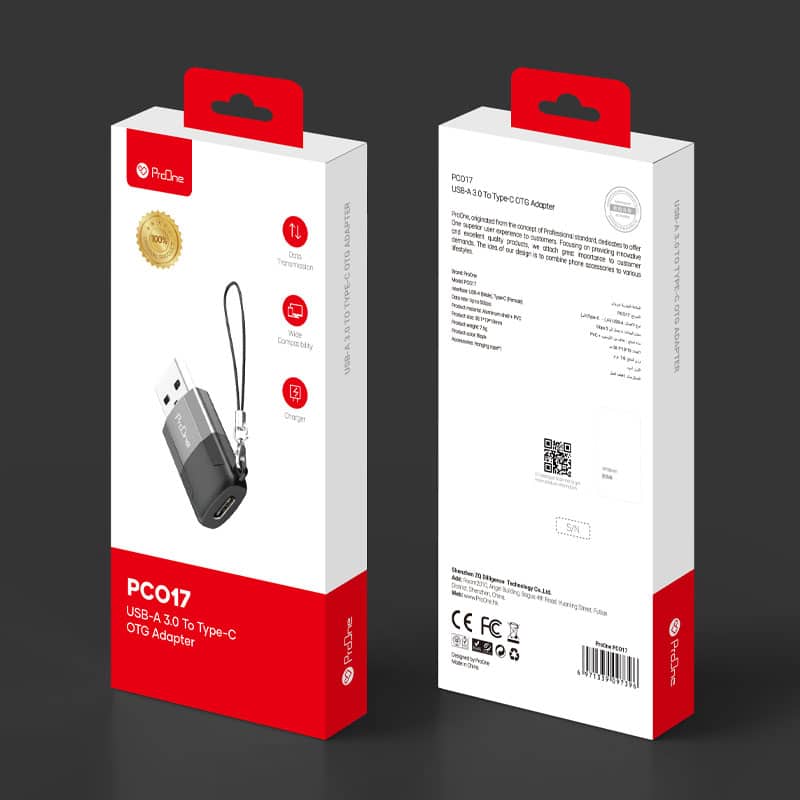 مبدل USB-C به USB 3.0 پرووان مدل PCO17 ا ProOne PCO17 Type-C to USB OTG - 