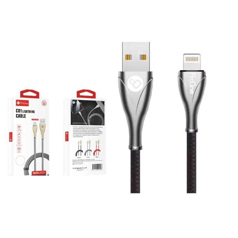 کابل USB به لایتنینگ پرووان مدل PCC115 به طول 1 متر - 