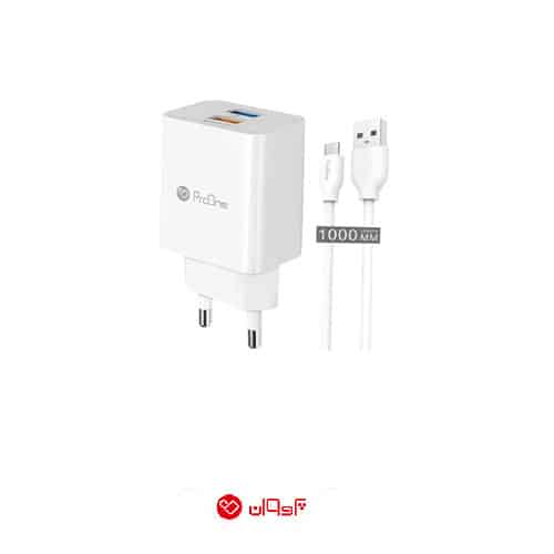 شارژر دیواری پرووان مدل PWC520 به همراه کابل تبدیل microusb - 