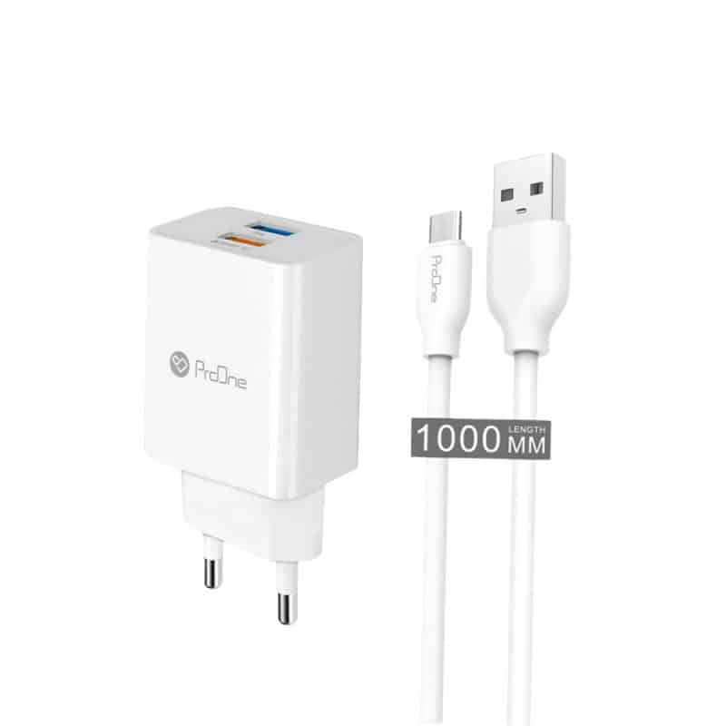 شارژر دیواری پرووان مدل PWC520 به همراه کابل تبدیل microusb - 