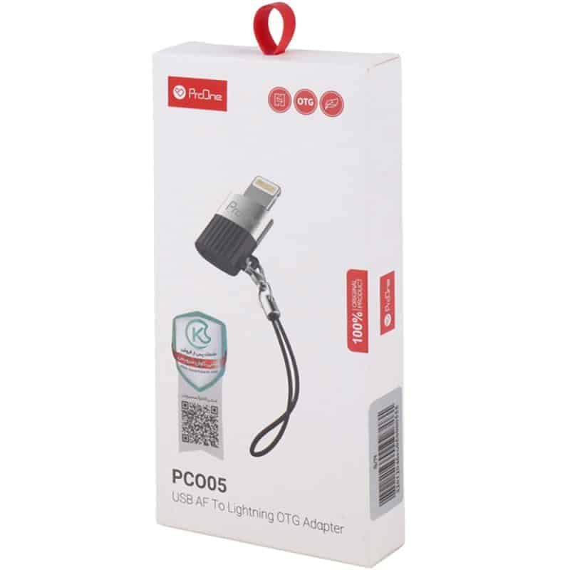 مبدل USB OTG به لایتنینگ پرووان مدل PCO05 - 