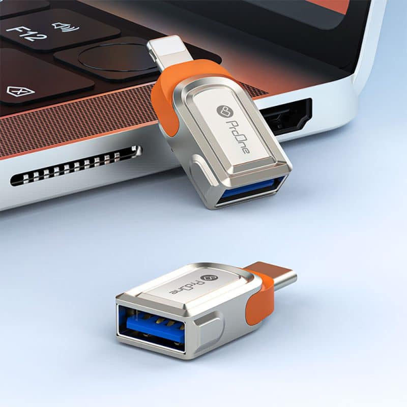 مبدل USB OTG به لایتنینگ پرووان مدل PCO12 - 