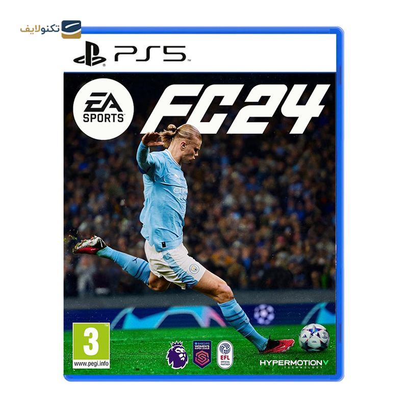 کنسول بازی پلی استیشن 5 نسخه استاندارد به همراه دسته اضافه سفید و بازی FC 24 - PS5 Standard Edition with DualSense White & FC 24 Game