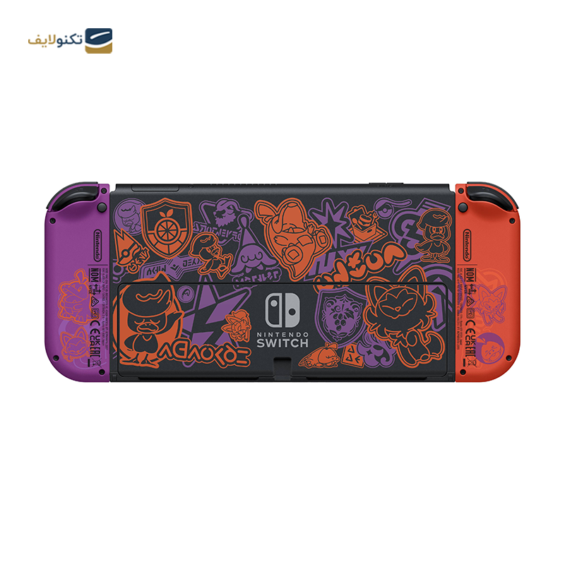 کنسول بازی نینتندو مدل Switch White OLED Pokémon Scarlet & Violet - Nintendo Switch OLED Pokémon Scarlet & Violet Limited Edition