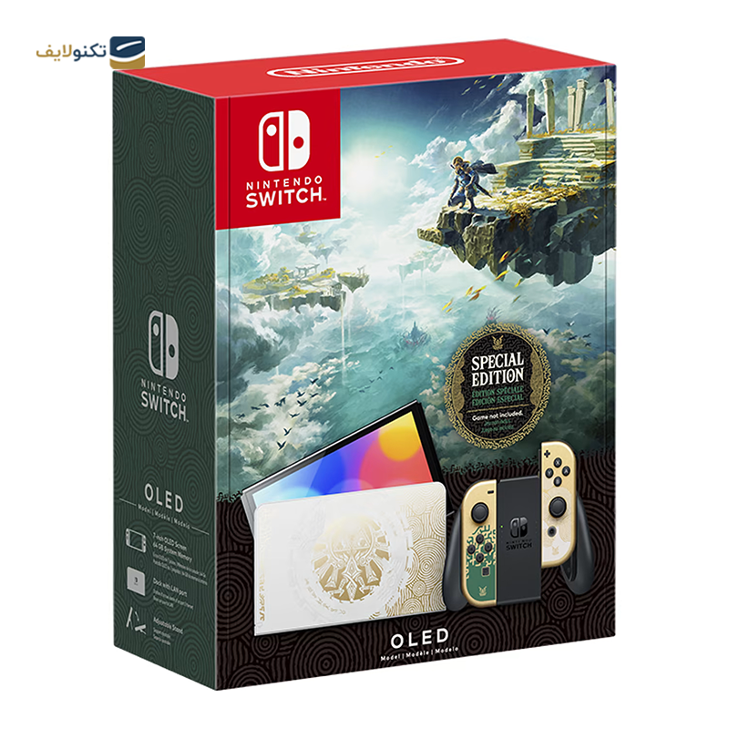 کنسول بازی نینتندو مدل Switch White OLED Tears of the Kingdom - Nintendo Switch OLED The Legend of Zelda: Tears of the Kingdom Limited Edition