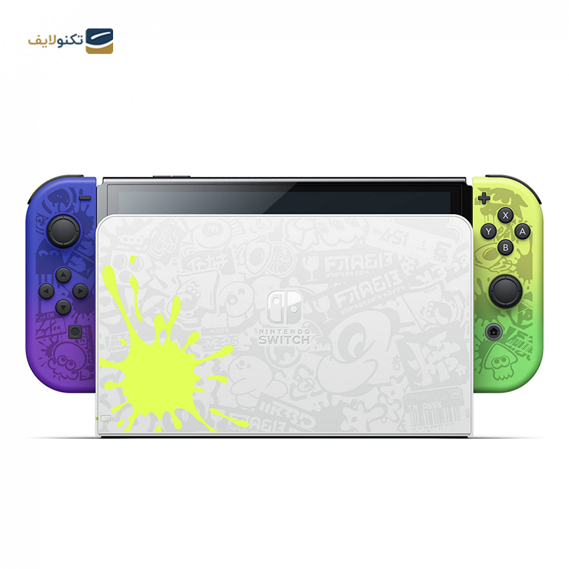 کنسول بازی نینتندو مدل Switch White OLED Splatoon 3 - Nintendo Switch OLED Splatoon 3 Limited Edition