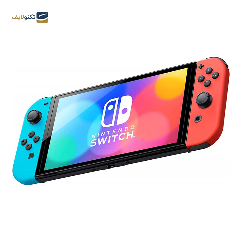 کنسول بازی نینتندو مدل Switch Neon Blue and Neon Red Joy-Con OLED - Switch Neon Blue and Neon Red Joy-Con OLED
