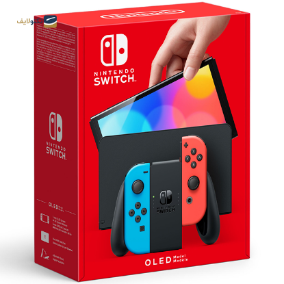 کنسول بازی نینتندو مدل Switch Neon Blue and Neon Red Joy-Con OLED - Switch Neon Blue and Neon Red Joy-Con OLED