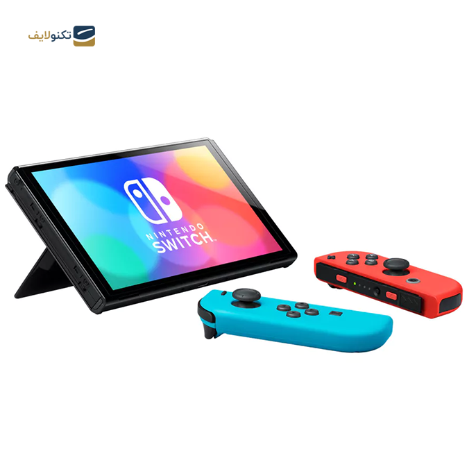 کنسول بازی نینتندو مدل Switch Neon Blue and Neon Red Joy-Con OLED - Switch Neon Blue and Neon Red Joy-Con OLED