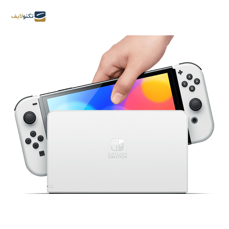 کنسول بازی نینتندو مدل Switch White OLED - Switch White Joy-Con