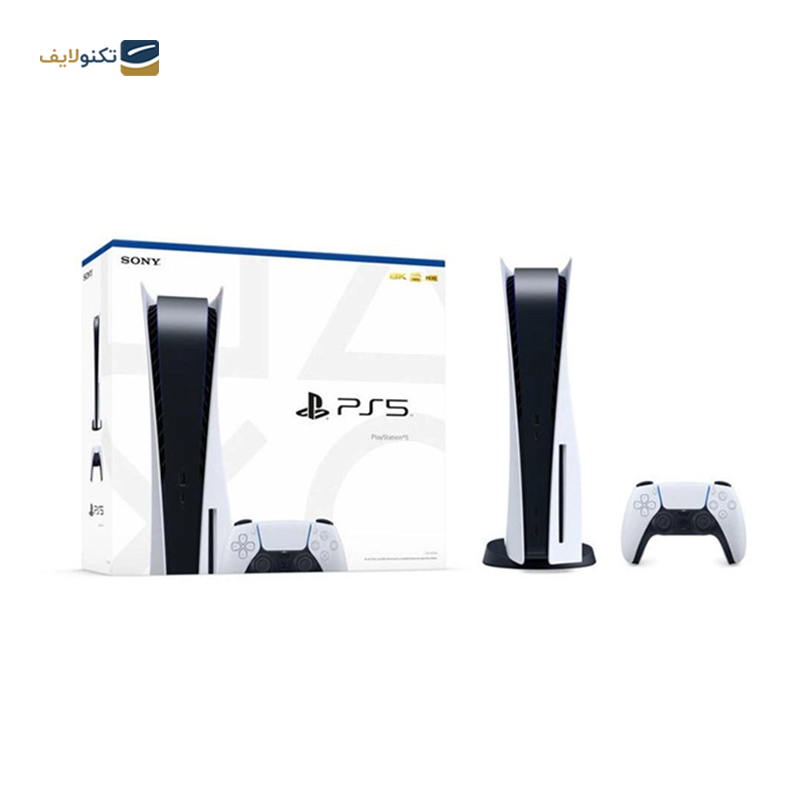 پلی استیشن 5 استاندارد دیسک خور با دو دسته به همراه بازی Spider-Man Miles Morales - Playstation 5 Standard with 2 DualSense Controllers And Spider-Man Miles Morales