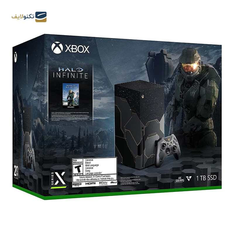 ایکس باکس سری ایکس باندل Halo Infinite ظرفیت 1 ترابایت - XBOX Series X Halo Infinite Bundle - 1TB