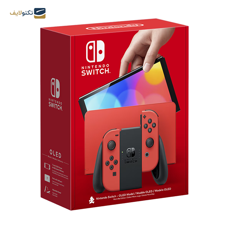 کنسول بازی نینتندو مدل Switch White OLED Mario Red - Nintendo Switch OLED Mario Red