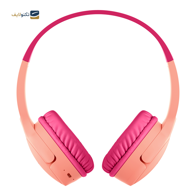 هدفون بی سیم بلکین مدل AUD002bt SoundForm Mini - SoundForm Mini Wireless On-Ear Headphones for Kids