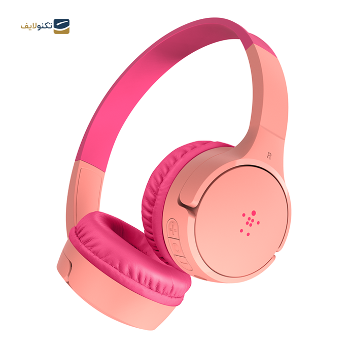 هدفون بی سیم بلکین مدل AUD002bt SoundForm Mini - SoundForm Mini Wireless On-Ear Headphones for Kids