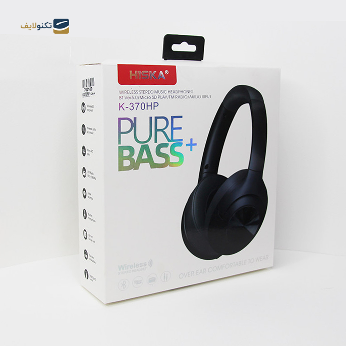 هدفون بی سیم هیسکا مدل K-370 - Hiska K-370 Wireless Headphones