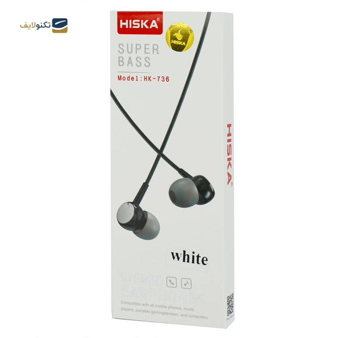  هندزفری با سیم هیسکا مدل HK-736 - Hiska HK-736 Wired Handsfree