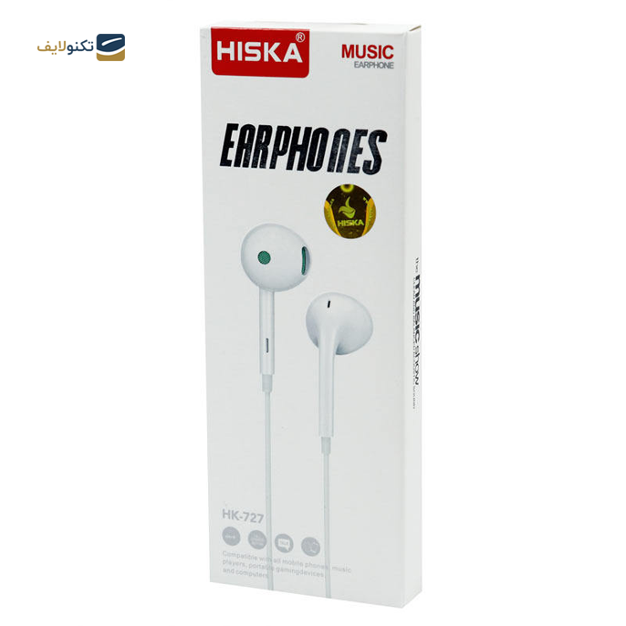  هندزفری با سیم هیسکا مدل HK-727 - Hiska HK-727 Wired Handsfree