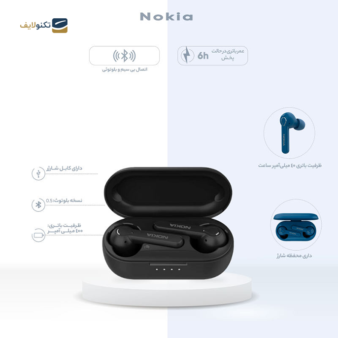 هندزفری بی سیم نوکیا مدل BH-205 Lite - Nokia BH-205 Lite Earbuds