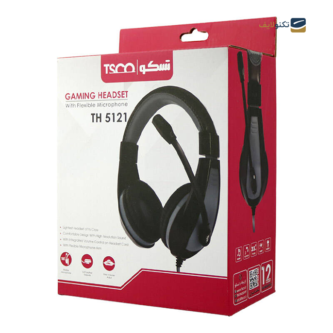 هدفون گیمینگ با سیم تسکو مدل TH 5121 - TSCO TH5121 Gaming Headset