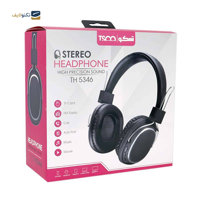 هدفون بی سیم تسکو مدل TH 5346 - TSCO TH 5346 Wireless Headphone