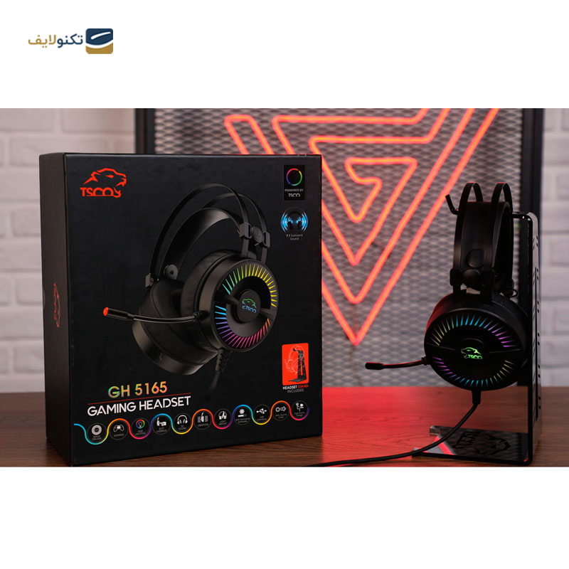 هدفون با سیم گیمینگ تسکو مدل GH 5165 - Tsco GH 5165 Gaming Headset