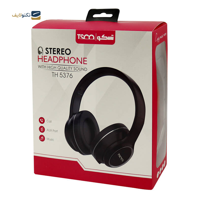 هدفون بی سیم تسکو مدل TH 5376  - TSCO TH 5376 Bluetooth Headset