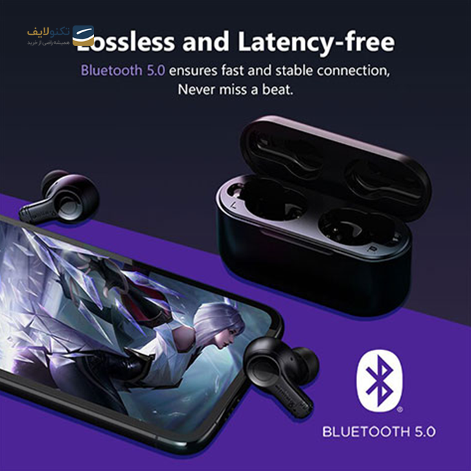  هدفون بی سیم او ام تینگ مدل EO002 - Omthing EO002BT True Wireless Bluetooth Headset