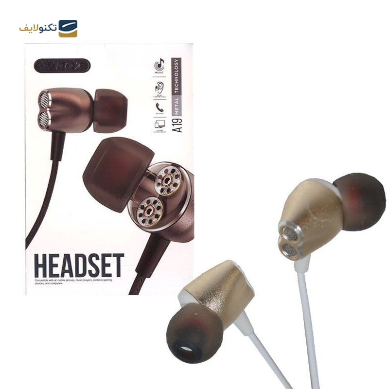 هندزفری سیمی بی کیو زد مدل A19 - BQZ A19 Wired HandsFree