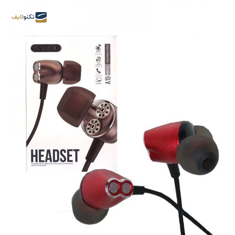 هندزفری سیمی بی کیو زد مدل A19 - BQZ A19 Wired HandsFree