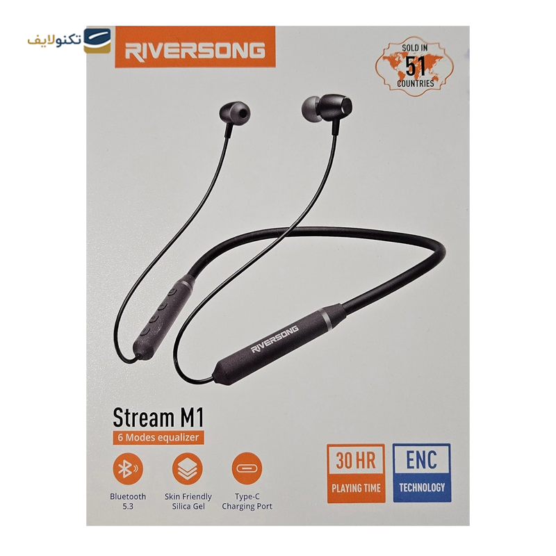 هندزفری بلوتوثی ریورسانگ مدل Stream M1 - Riversong Stream M1 Bluetooth Earbuds