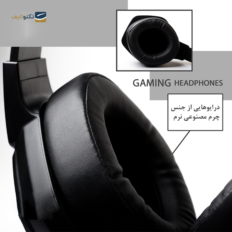 هدست سیمی گیمینگ کلومن مدل K17 - Koluman K17 Wired Gaming Headset