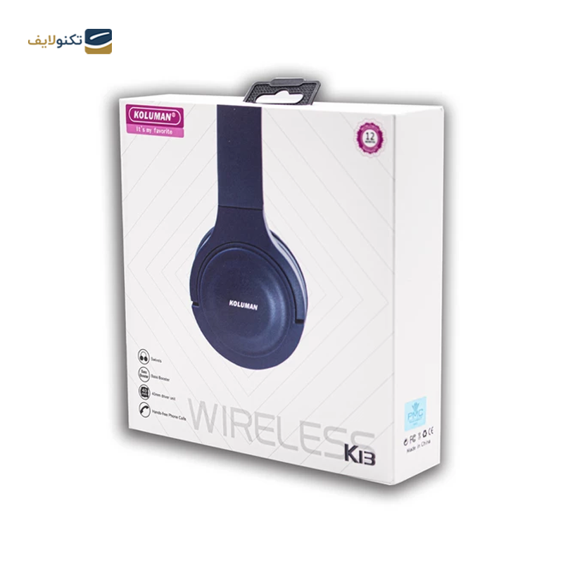 هدفون بلوتوثی کلومن مدل K-13 - koluman K-13 Wireless Headphones