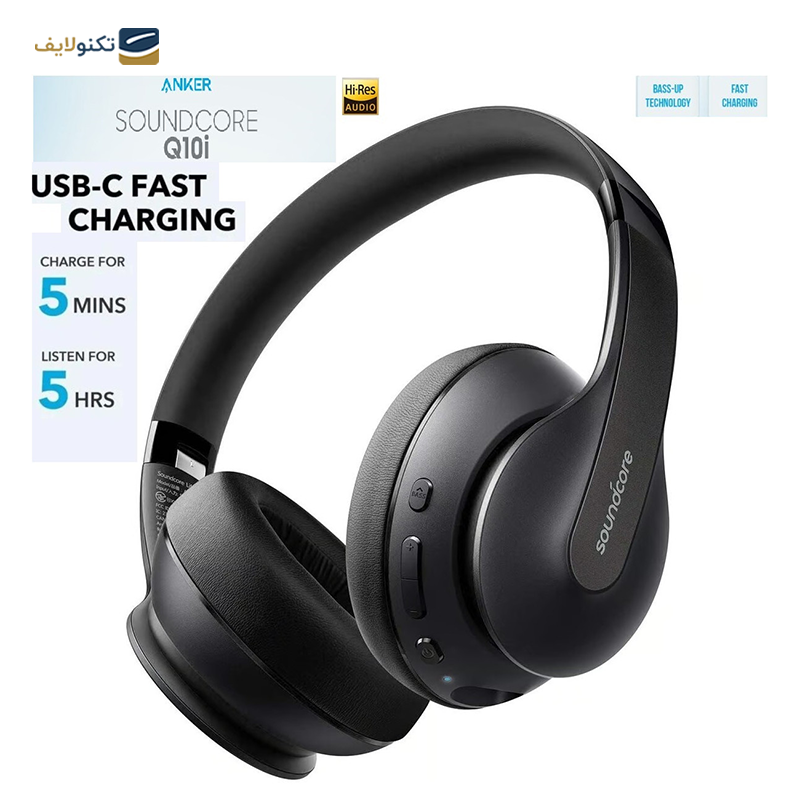 هدفون بی سیم انکر مدل Soundcore Q10i A3033 - Anker Soundcore Q10i A3033 Wireless Headphone