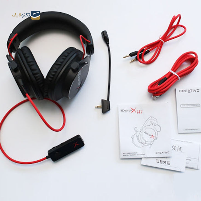 هدفون گیمینگ کریتیو مدل Sound BlasterX H7 - Creative BLASTERX H7 Headphones