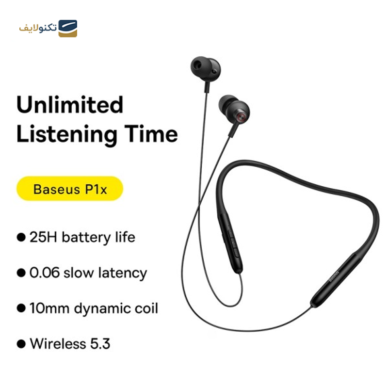 هندزفری بی سیم باسئوس مدل Bowie P1X - Baseus Bowie P1X Neckband Wireless Earphones